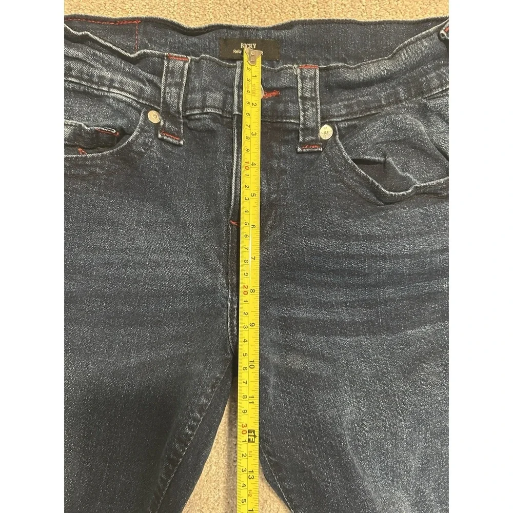 True Religion Ricky Flap Relaxed Straight Denim‎ Blue Jeans Men's Sz 29